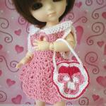 Pink Pansy Purse