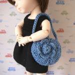 Blue Flower Mini Purse